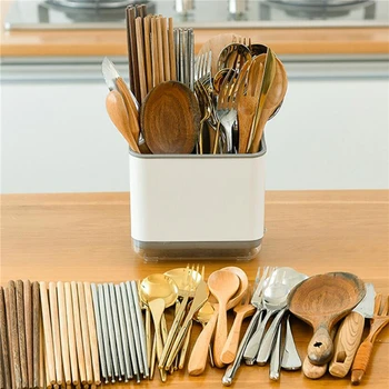 Multifunctional Spoon Fork Chopstick Storage Holder Box Double Layer Cutlery Drain Rack Organizer Racks For Kitchen
Multifunctional Spoon Fork Chopstick Storage Holder Box Double Layer Cutlery Drain Rack Organizer Racks For Kitchen