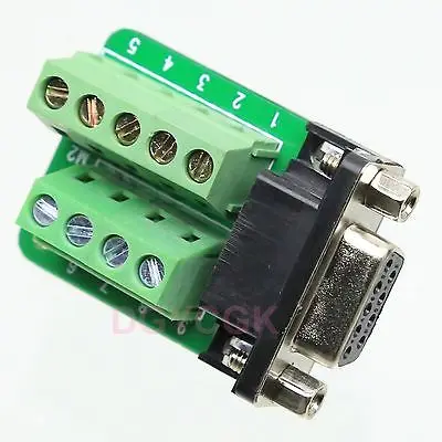 DHL/EMS 50 Sets*DE DB9 D-SUB female adapter 9 Pin signals Terminal Breakout Board RS232/422/485 -h2
DHL/EMS 50 Sets*DE DB9 D-SUB female adapter 9 Pin signals Terminal Breakout Board RS232/422/485 -h2