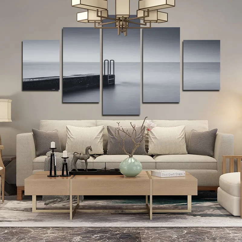 Decorative Canvas Painting Gray Seaside Can Be Customized 5Pcs Home Wall Decoration Painting Poster Hd Printing Frameless Style
Decorative Canvas Painting Gray Seaside Can Be Customized 5Pcs Home Wall Decoration Painting Poster Hd Printing Frameless Style