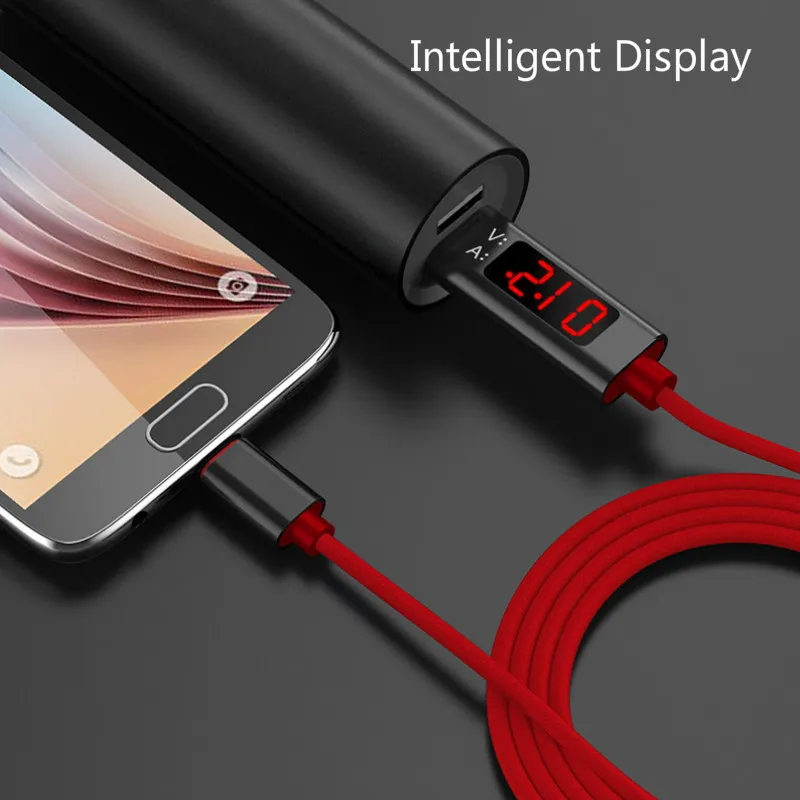 Fast Charging Cable QC 3.0For USB Type C andriod Cable Voltage/Current Display Nylon Braided High Speed Data Sync and Charging
Fast Charging Cable QC 3.0For USB Type C andriod Cable Voltage/Current Display Nylon Braided High Speed Data Sync and Charging