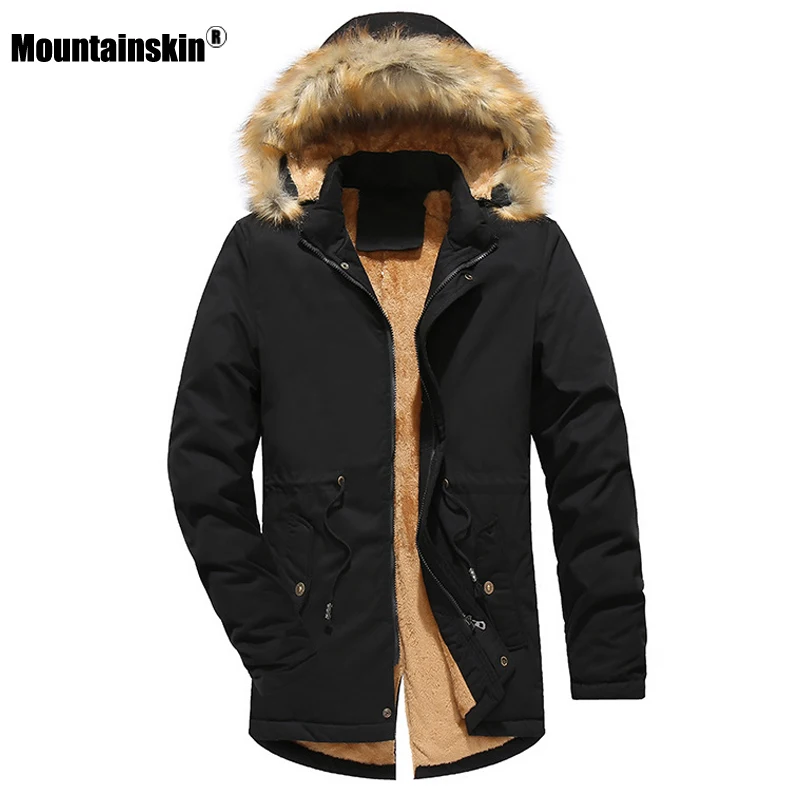 Mountainskin Mens Winter Fleece Parker Coat Men's Thick Hooded Fur Collar Jacket Male Long Casual Outwear Brand Clothing SA796
Mountainskin Mens Winter Fleece Parker Coat Men's Thick Hooded Fur Collar Jacket Male Long Casual Outwear Brand Clothing SA796