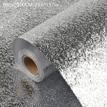 Kitchen Oil Proof Waterproof Sticker Aluminum Alloy Stove Cabinet Stickers Self-adhesive Wall Paper DIY Stickers Kitchen Tool* 
Kitchen Oil Proof Waterproof Sticker Aluminum Alloy Stove Cabinet Stickers Self-adhesive Wall Paper DIY Stickers Kitchen Tool*