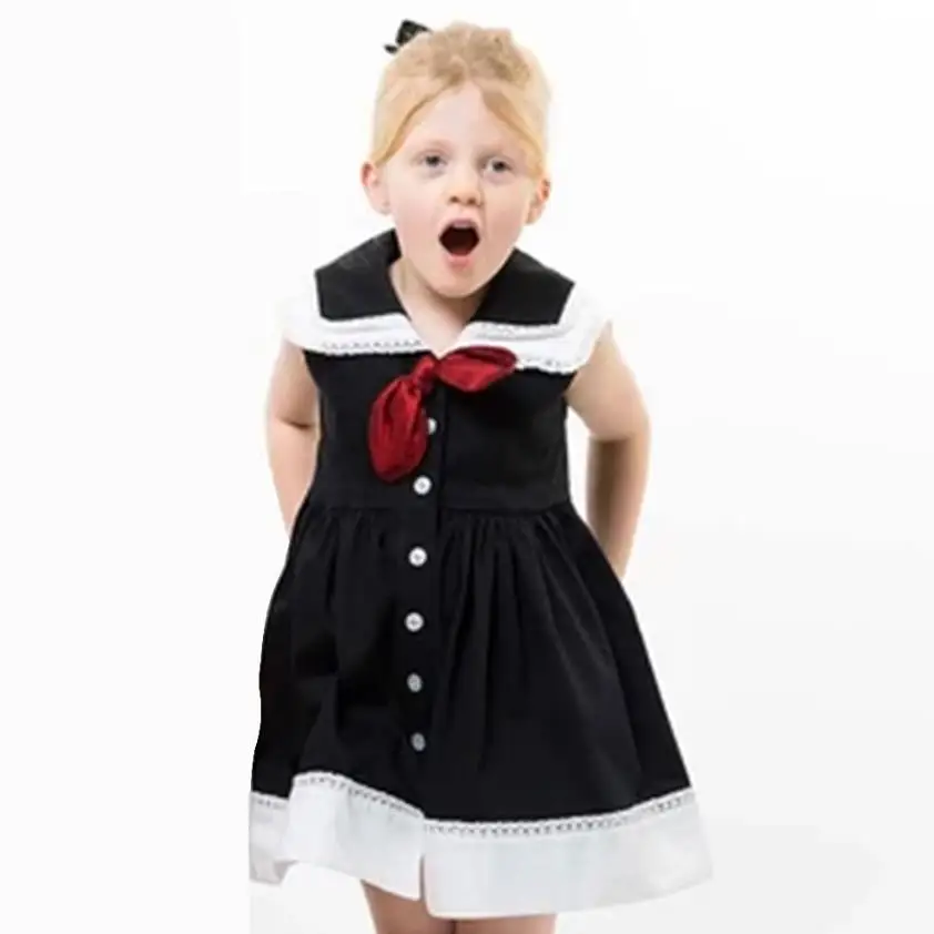 2020 New Girl Vintage Spanish Princess Lolita Dress Navy Style Lace Stitching Casual Sleeveless Dress For Girls Vestidos Y2886
2020 New Girl Vintage Spanish Princess Lolita Dress Navy Style Lace Stitching Casual Sleeveless Dress For Girls Vestidos Y2886
