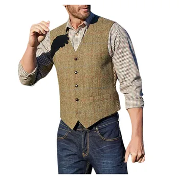2020 Fashion Explosion Men Suit Vest business Office Clothes Models Men's Fashion Casual Lattice Single-Breasted Versatile Vests
2020 Fashion Explosion Men Suit Vest business Office Clothes Models Men's Fashion Casual Lattice Single-Breasted Versatile Vests