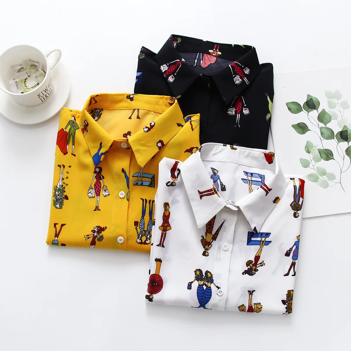 Autumn New Women Fashion Long Sleeve Cotton Loose Tops Blouses Shirts Casual Floral Print Shirt Blouse 
Autumn New Women Fashion Long Sleeve Cotton Loose Tops Blouses Shirts Casual Floral Print Shirt Blouse