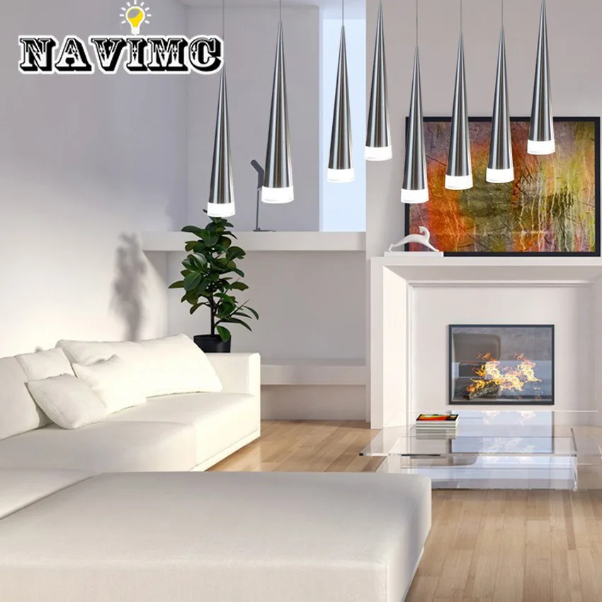 Modern Aluminum Alloy Tapered Metal LED Pendant Light Simple Personality Suitable for A Variety of Places
Modern Aluminum Alloy Tapered Metal LED Pendant Light Simple Personality Suitable for A Variety of Places