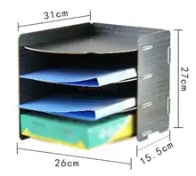 Wooden desktop book storage office document column frame frame A4 paper 4-layer information rack
Wooden desktop book storage office document column frame frame A4 paper 4-layer information rack