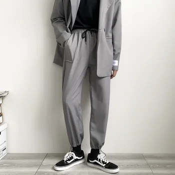 EWQ / men's wear 2020 spring new casual suiy Pants for Male Trend Directly loose all-match elastic waist trousers pockets 9Y1357
EWQ / men's wear 2020 spring new casual suiy Pants for Male Trend Directly loose all-match elastic waist trousers pockets 9Y1357