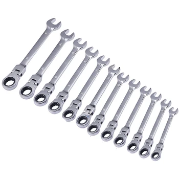 Universal Chrome Vanadium Steel Ratcheting Wrenches Tool Set Screw Removal Installation Tool Multitool Garage Repair Parts
Universal Chrome Vanadium Steel Ratcheting Wrenches Tool Set Screw Removal Installation Tool Multitool Garage Repair Parts
