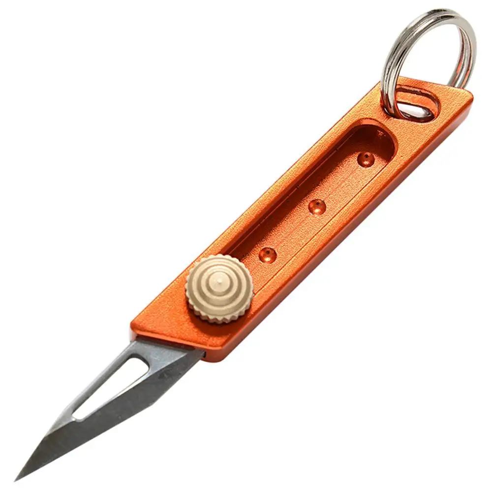 Portable Retractable Sliding Blade Outdoor Survive Stainless Steel EDC Pocket Knife Mini Keychain Knife Paper Key Ring Pendant
Portable Retractable Sliding Blade Outdoor Survive Stainless Steel EDC Pocket Knife Mini Keychain Knife Paper Key Ring Pendant
