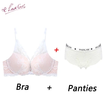 Lace Bra Sexy Underwear Women Set Bra And Panty Set Bralett Push Up Bra Lingerie Gather lingerie Sexy Front Closure A B C Cup 
Lace Bra Sexy Underwear Women Set Bra And Panty Set Bralett Push Up Bra Lingerie Gather lingerie Sexy Front Closure A B C Cup