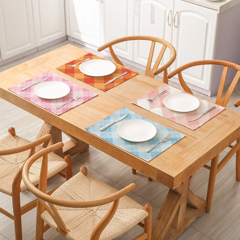 TTLIFE Plaid Pattern Placemat for Dining Table Waterproof Polyester Drink Coasters Wedding Cup Mat Tea Party Decorations New
TTLIFE Plaid Pattern Placemat for Dining Table Waterproof Polyester Drink Coasters Wedding Cup Mat Tea Party Decorations New