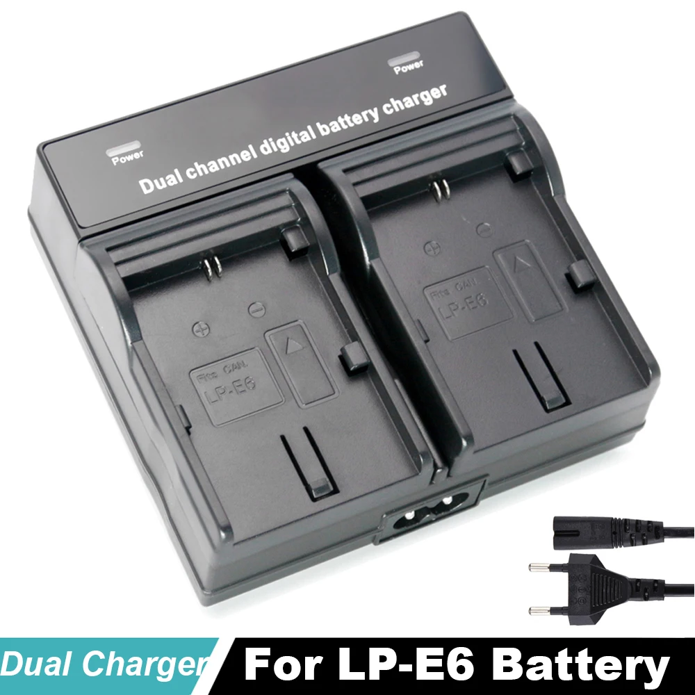 LP-E6 LP E6N Digital battery Dual Charger for Canon EOS 5DS 5D Mark II Mark III 6D 7D 60D 60Da 70D 80D DSLR EOS 5DSR Camera
LP-E6 LP E6N Digital battery Dual Charger for Canon EOS 5DS 5D Mark II Mark III 6D 7D 60D 60Da 70D 80D DSLR EOS 5DSR Camera