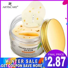 ARTISCARE Gold Osmanthus Collagen płatki pod oczy żel przeciwzmarszczkowy maska do spania usuń ciemne koła Eye Bag nawilżająca pielęgnacja skóry(China)