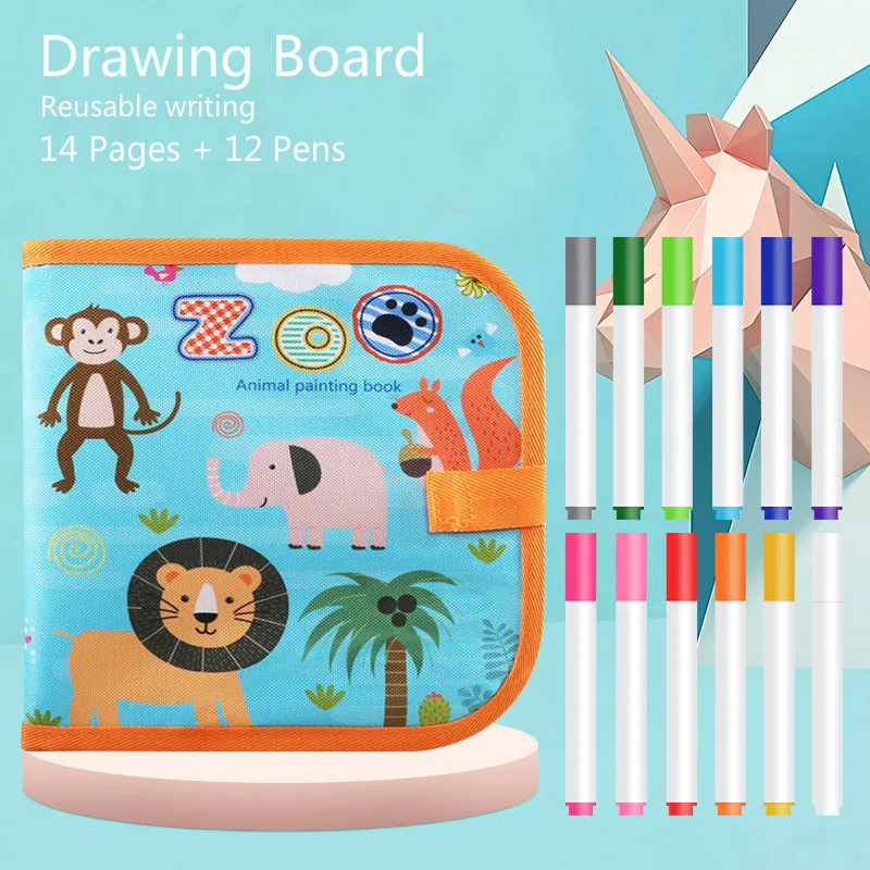 Baby Toys Drawing toys Drawing Board Book Magic Pen Painting Coloring Book Blackboard Painting Kids Learning Educational Toys
Baby Toys Drawing toys Drawing Board Book Magic Pen Painting Coloring Book Blackboard Painting Kids Learning Educational Toys