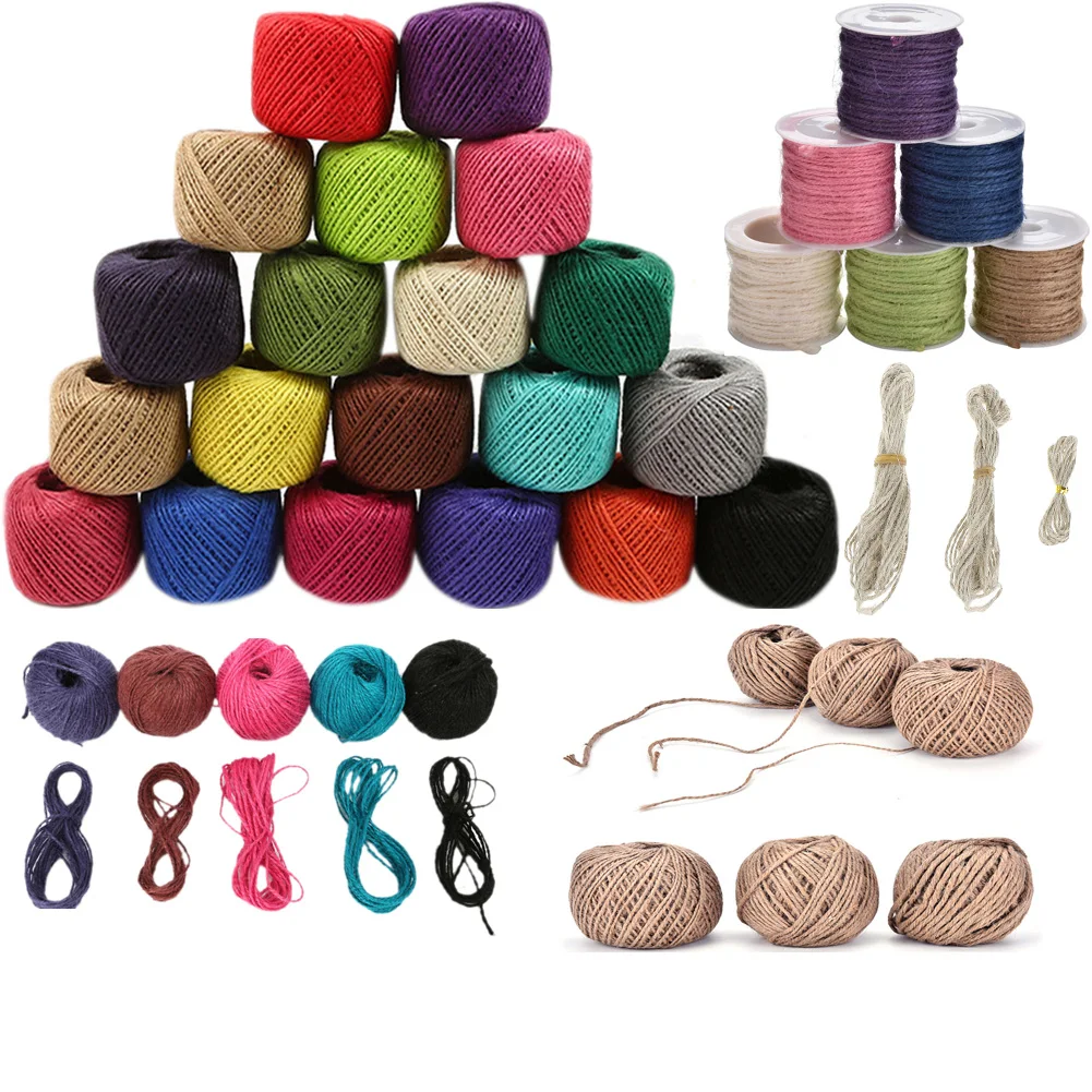 Natural Burlap Jute Twine Sisal String for Gift Packing Hemp Rope Rustic Wrap String Christmas Wedding Party Decoration Supplies
Natural Burlap Jute Twine Sisal String for Gift Packing Hemp Rope Rustic Wrap String Christmas Wedding Party Decoration Supplies