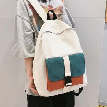 Patchwork Canvas Backpack Women School Bags for Teenage Girls Teen Bagpack Preppy Style Campus Student Back Pack Female 2020 New
Patchwork Canvas Backpack Women School Bags for Teenage Girls Teen Bagpack Preppy Style Campus Student Back Pack Female 2020 New