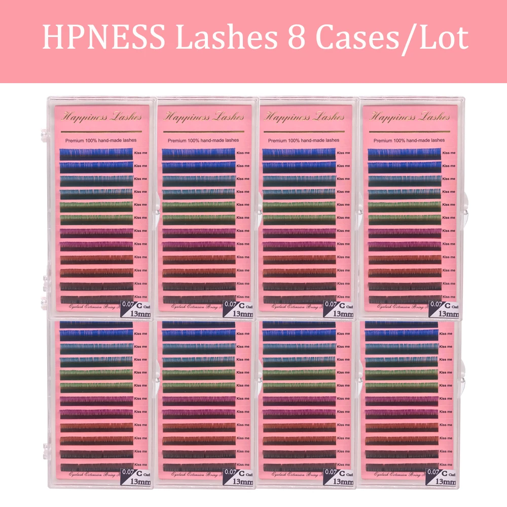6 Colors Rainbow False Eyelash Extensions 8 Tray/Lot 0.07 C/D Curl Soft Individual Premium Lashes Extension 100% Hand-Made
6 Colors Rainbow False Eyelash Extensions 8 Tray/Lot 0.07 C/D Curl Soft Individual Premium Lashes Extension 100% Hand-Made