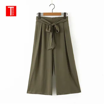 TMODA 2020 Casual Loose Tie Belt Wide Leg Pants Women Fashion Knitted Trousers Women Elegant Pockets Long Pants Female Ladies
TMODA 2020 Casual Loose Tie Belt Wide Leg Pants Women Fashion Knitted Trousers Women Elegant Pockets Long Pants Female Ladies