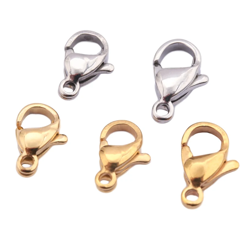 20Pcs Stainless Steel Glod Lobster Clasps Hooks End Clasps Connectors Diy For Necklace Bracelet Jewelry Findings 9/10/12/15MM
20Pcs Stainless Steel Glod Lobster Clasps Hooks End Clasps Connectors Diy For Necklace Bracelet Jewelry Findings 9/10/12/15MM