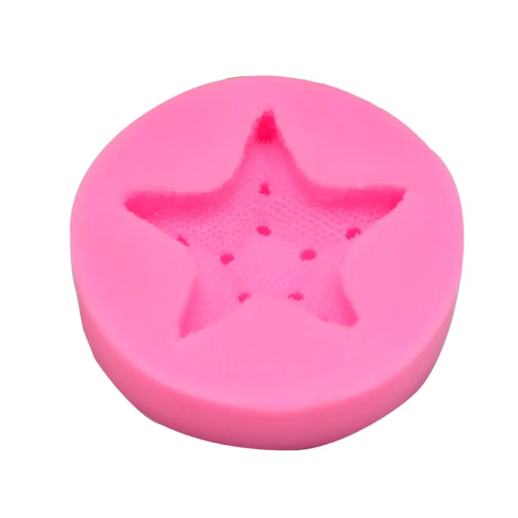 Новая идея морская Морская звезда силиконовая форма для помады жидкий торт