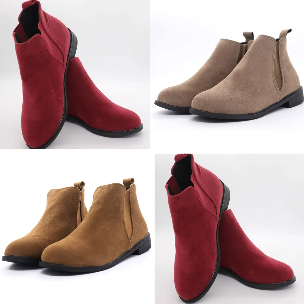 Womens Ankle Boots Elasticated Tab Low Block Flat Heel Rounded Toe Work Shoes Booties Winter Warm Snow Botas Mujer Boots Shoes
Womens Ankle Boots Elasticated Tab Low Block Flat Heel Rounded Toe Work Shoes Booties Winter Warm Snow Botas Mujer Boots Shoes