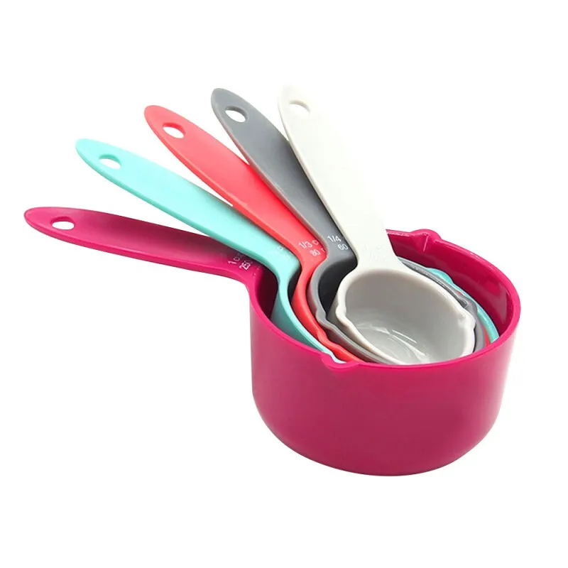 5 Pcs/Set Kitchen Measuring Spoon Mix Color Stackable Combination Measuring Cup Kitchen Accessories Baking Tools
5 Pcs/Set Kitchen Measuring Spoon Mix Color Stackable Combination Measuring Cup Kitchen Accessories Baking Tools