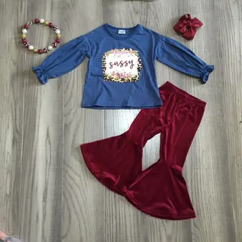 girlymax set baby Girl clothes girl sassy raglan with wine red corduroy bell bottom pants girl fall outfit with accessories
girlymax set baby Girl clothes girl sassy raglan with wine red corduroy bell bottom pants girl fall outfit with accessories