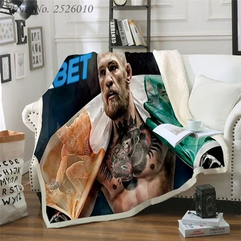 Throw blanket Conor McGregor 3D Velvet Plush Blanket Bedspread for Kids Girls Sherpa Blanket Couch Quilt Cover Travel Gift 03
Throw blanket Conor McGregor 3D Velvet Plush Blanket Bedspread for Kids Girls Sherpa Blanket Couch Quilt Cover Travel Gift 03