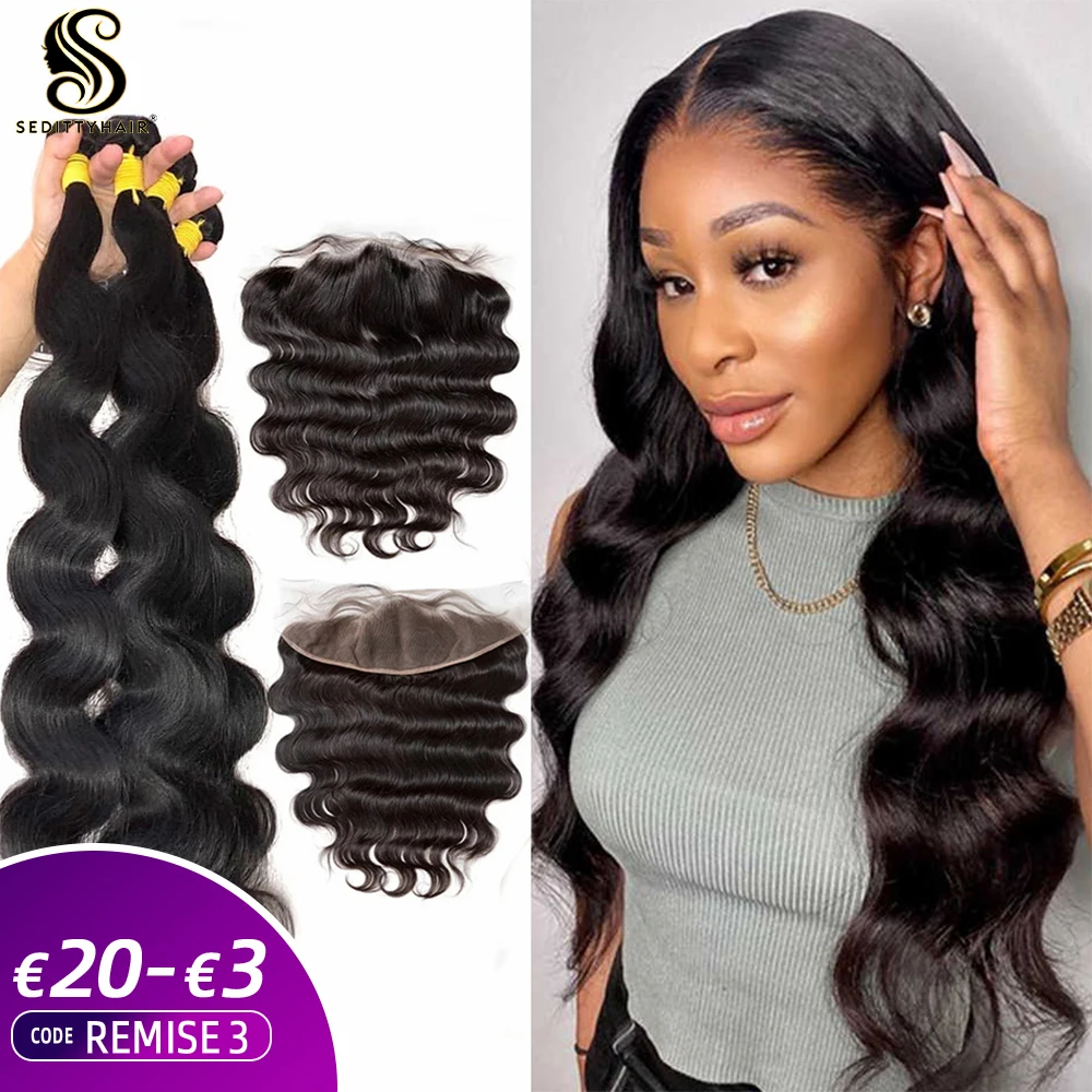 28 30 34 40 Inch Body Wave Bundles Brazilian Hair Weave 3 4 Bundles With 13x4 Lace Frontal and Closure Remy Human Hair Extension
28 30 34 40 Inch Body Wave Bundles Brazilian Hair Weave 3 4 Bundles With 13x4 Lace Frontal and Closure Remy Human Hair Extension