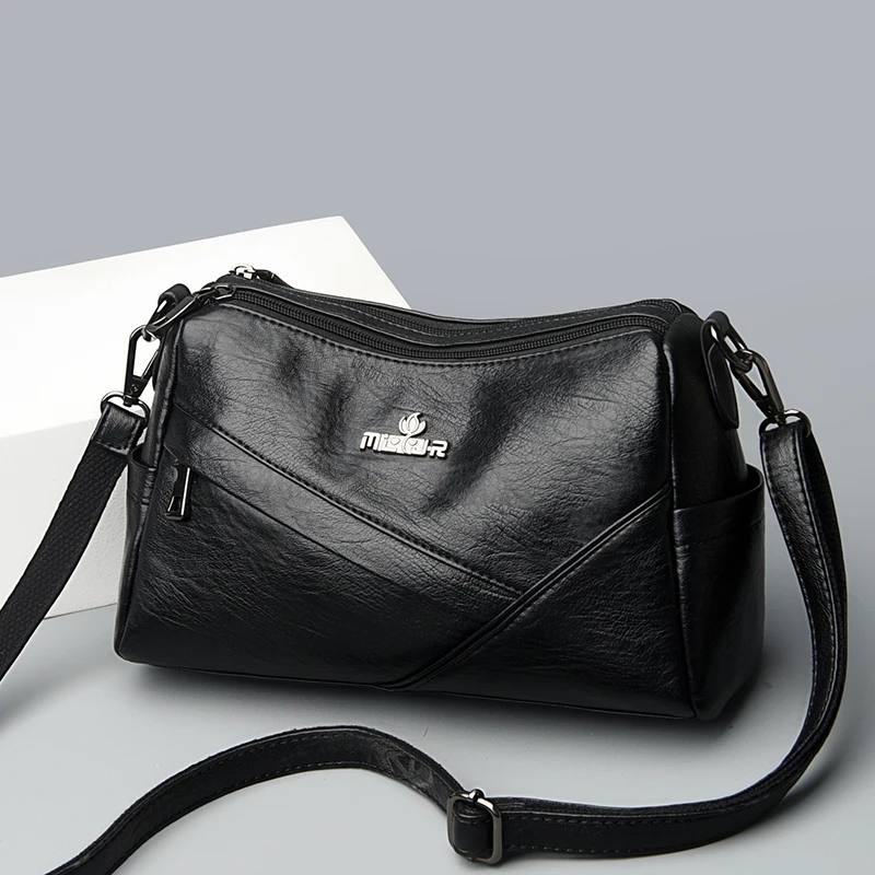 Retro Pure Color Ladies Quality Leather Crossbody Bags Simple Daily Work Handbag Lightweight Trendy Shoulder Bags for Women Sac
Retro Pure Color Ladies Quality Leather Crossbody Bags Simple Daily Work Handbag Lightweight Trendy Shoulder Bags for Women Sac