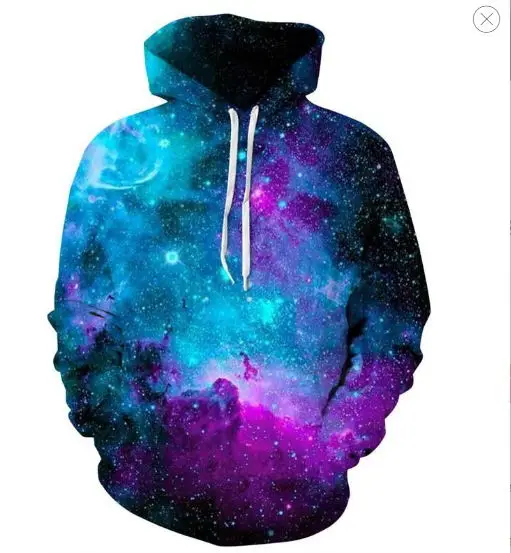 

Space Galaxy Hoodies Men/Women Sweatshirt Hooded 3d Brand Clothing Cap Hoody Print Paisley Nebula Jacket new men Hoodies