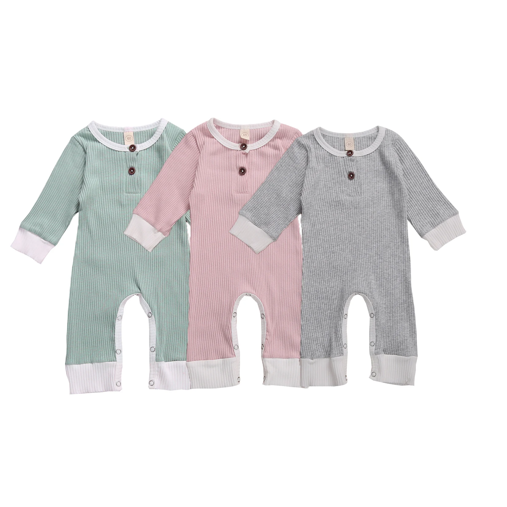 Fashion Autumn Newborn Baby Rompers Clothes Ribbed Solid Cotton Casual Infant Jumpsuit Long Sleeve Fall Toddler Playsuit Outfits
Fashion Autumn Newborn Baby Rompers Clothes Ribbed Solid Cotton Casual Infant Jumpsuit Long Sleeve Fall Toddler Playsuit Outfits