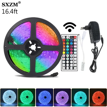 5M LED Strip Light Waterproof 16.4ft RGB SMD 5050 LED Rope Lighting Color Changing Full Kit with 44-keys IR Remote Controller
5M LED Strip Light Waterproof 16.4ft RGB SMD 5050 LED Rope Lighting Color Changing Full Kit with 44-keys IR Remote Controller