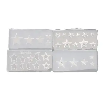 Hot 2020 4Pcs Moon Star Nail Art Silicone Mold Template Mould Kit Resin Jewelry Mold Kit 
Hot 2020 4Pcs Moon Star Nail Art Silicone Mold Template Mould Kit Resin Jewelry Mold Kit