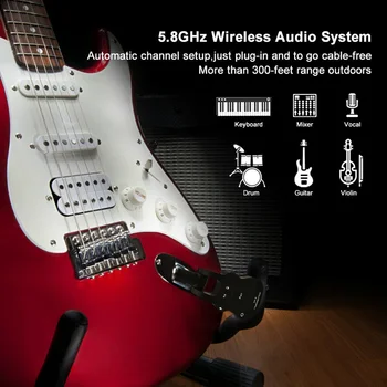 UHF 20-20KHz Plastic Wireless Guitar System 50M Universal Transmitter Receiver 280 Degree Rotation Portable Bass Plug And Play
UHF 20-20KHz Plastic Wireless Guitar System 50M Universal Transmitter Receiver 280 Degree Rotation Portable Bass Plug And Play
