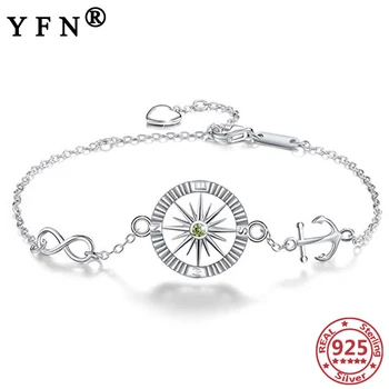 YFN 925 Sterling Silver Compass Anchor Infinity Bracelets S925 Jewelry Woman's Bracelet Valentine's Day Gifts Mother's Day Gifts
YFN 925 Sterling Silver Compass Anchor Infinity Bracelets S925 Jewelry Woman's Bracelet Valentine's Day Gifts Mother's Day Gifts