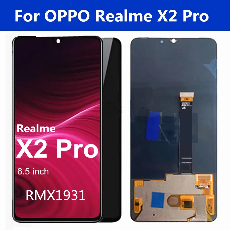 6.5" Super Amoled For OPPO Realme X2 Pro LCD Display Touch Panel Digitizer Screen Assembly for OPPO RMX1931 Realme x2 pro lcd
6.5" Super Amoled For OPPO Realme X2 Pro LCD Display Touch Panel Digitizer Screen Assembly for OPPO RMX1931 Realme x2 pro lcd
