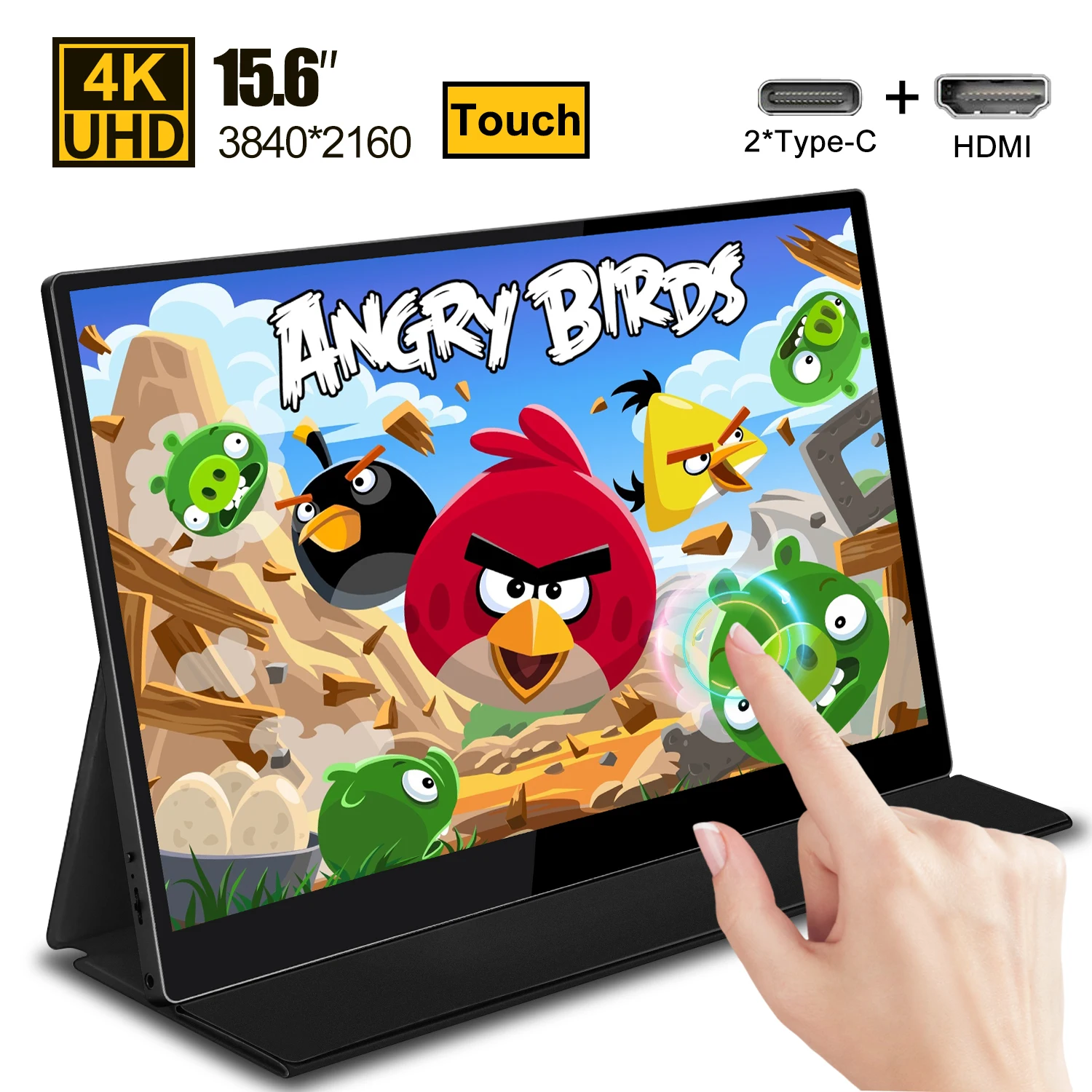 15.6" inch 4K touch monitor 2* USB type-C + HDMI HDR IPS screen for Ps4 gaming Huawei phone laptop portable monitor computer LCD
15.6" inch 4K touch monitor 2* USB type-C + HDMI HDR IPS screen for Ps4 gaming Huawei phone laptop portable monitor computer LCD