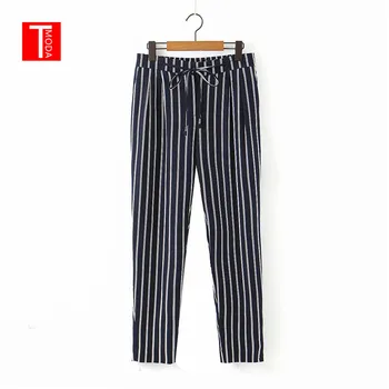 TMODA 2020 Casual Cotton Linen Pants Womens Striped Harem Pants Drawstring High Waist Trousers Streetwear Pants
TMODA 2020 Casual Cotton Linen Pants Womens Striped Harem Pants Drawstring High Waist Trousers Streetwear Pants