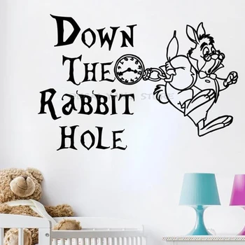 Quote Wall Decals Down The Rabbit Hole White Rabbit Decal Alice In Wonderland Vinyl Sticker Nursery Kids Bedroom Home Decor 1480
Quote Wall Decals Down The Rabbit Hole White Rabbit Decal Alice In Wonderland Vinyl Sticker Nursery Kids Bedroom Home Decor 1480