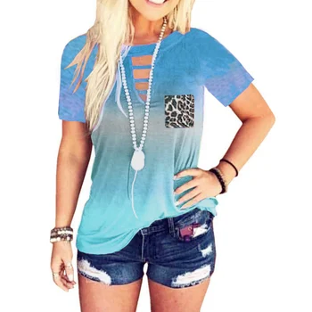 2020 New Fashion Summer Plus Size 4xl 5xl Women Round Neck Short Sleeve Tee shirt Tie-dye Print front hole Ladies Casual T-shirt
2020 New Fashion Summer Plus Size 4xl 5xl Women Round Neck Short Sleeve Tee shirt Tie-dye Print front hole Ladies Casual T-shirt