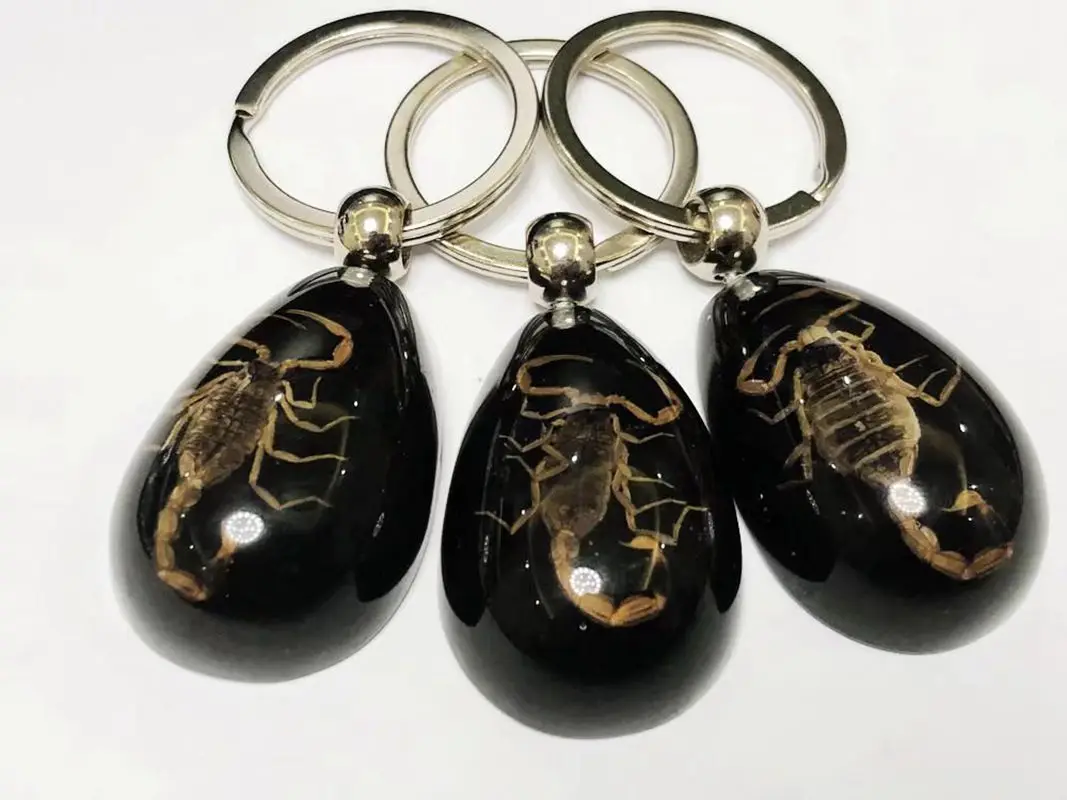 50 pcs Fashion Stylish Real Gold Scorpion King Keychain Black Drop Creative Gift
50 pcs Fashion Stylish Real Gold Scorpion King Keychain Black Drop Creative Gift
