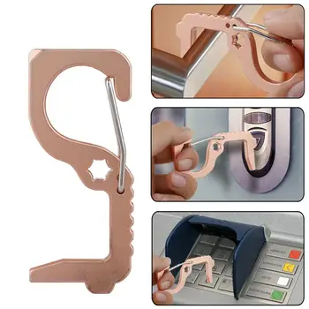 EDC Door Opener With keychain Hygiene Antimicrobial Door Handle Key Safety Door Opener Portable Press Elevator Open Door Tool
EDC Door Opener With keychain Hygiene Antimicrobial Door Handle Key Safety Door Opener Portable Press Elevator Open Door Tool
