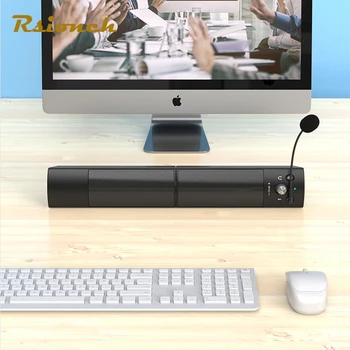Rsionch Wired and Wireless Computer Soundbar Microphone Subwoofer Bluetooth Speaker Detachable Laptop PC Loudspeaker
Rsionch Wired and Wireless Computer Soundbar Microphone Subwoofer Bluetooth Speaker Detachable Laptop PC Loudspeaker