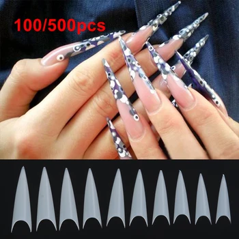 100 Pcs 3 Colors Acrylic UV Gel Extra Long Half Style French Stiletto False Nail False Nail Tips DIY Manicure Beauty Tools
100 Pcs 3 Colors Acrylic UV Gel Extra Long Half Style French Stiletto False Nail False Nail Tips DIY Manicure Beauty Tools