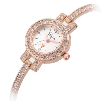 Business Simple Women Quartz Watches Shining Rainstone Slim Chain Small Round Bracelet Watches Ladies Casual Dress Wristwatch
Business Simple Women Quartz Watches Shining Rainstone Slim Chain Small Round Bracelet Watches Ladies Casual Dress Wristwatch