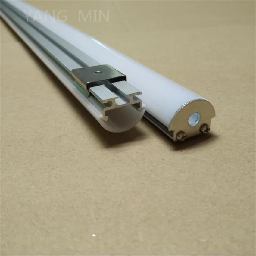 

1M long led aluminium profile ,aluminium profile for LED strip With Frosted Milk White PC Cover