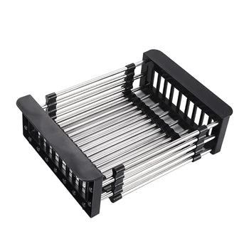 Functional Adjustable Telescopic Insert Storage Organizer Vegetable Fruits Tray Holder Anti-slip Dish Drying Rack Over Sink
Functional Adjustable Telescopic Insert Storage Organizer Vegetable Fruits Tray Holder Anti-slip Dish Drying Rack Over Sink