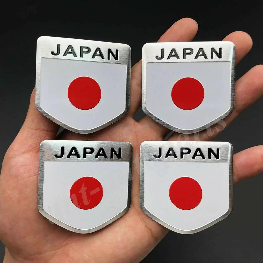 

4x Japan Japanese Flag Car Trunk Emblem Badge Motorcycle Sticker JDM Fairing